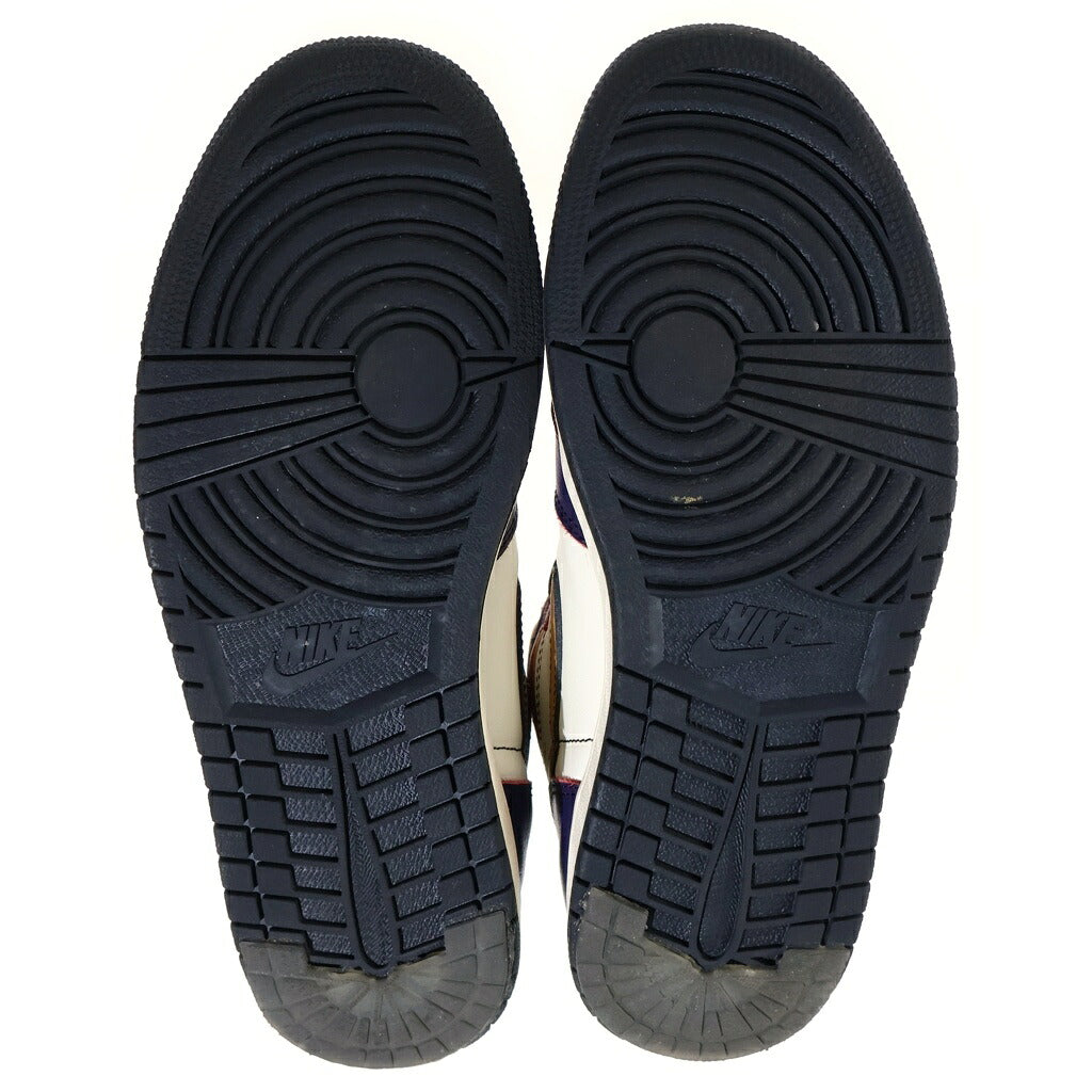 NIKE(ナイキ) AIR JORDAN 1 HIGH OG DEFIANT LA TO CHICAGO CD6578-507 エアジョーダン1 エルエートゥーシカゴ ハイカットスニーカー ホワイト/パープル US9/27cm