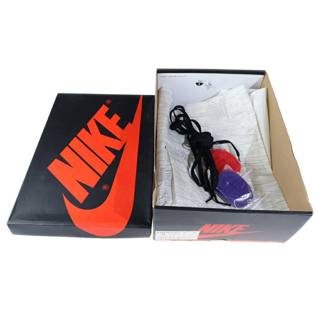 NIKE(ナイキ) AIR JORDAN 1 HIGH OG DEFIANT LA TO CHICAGO CD6578-507 エアジョーダン1 エルエートゥーシカゴ ハイカットスニーカー ホワイト/パープル US9/27cm