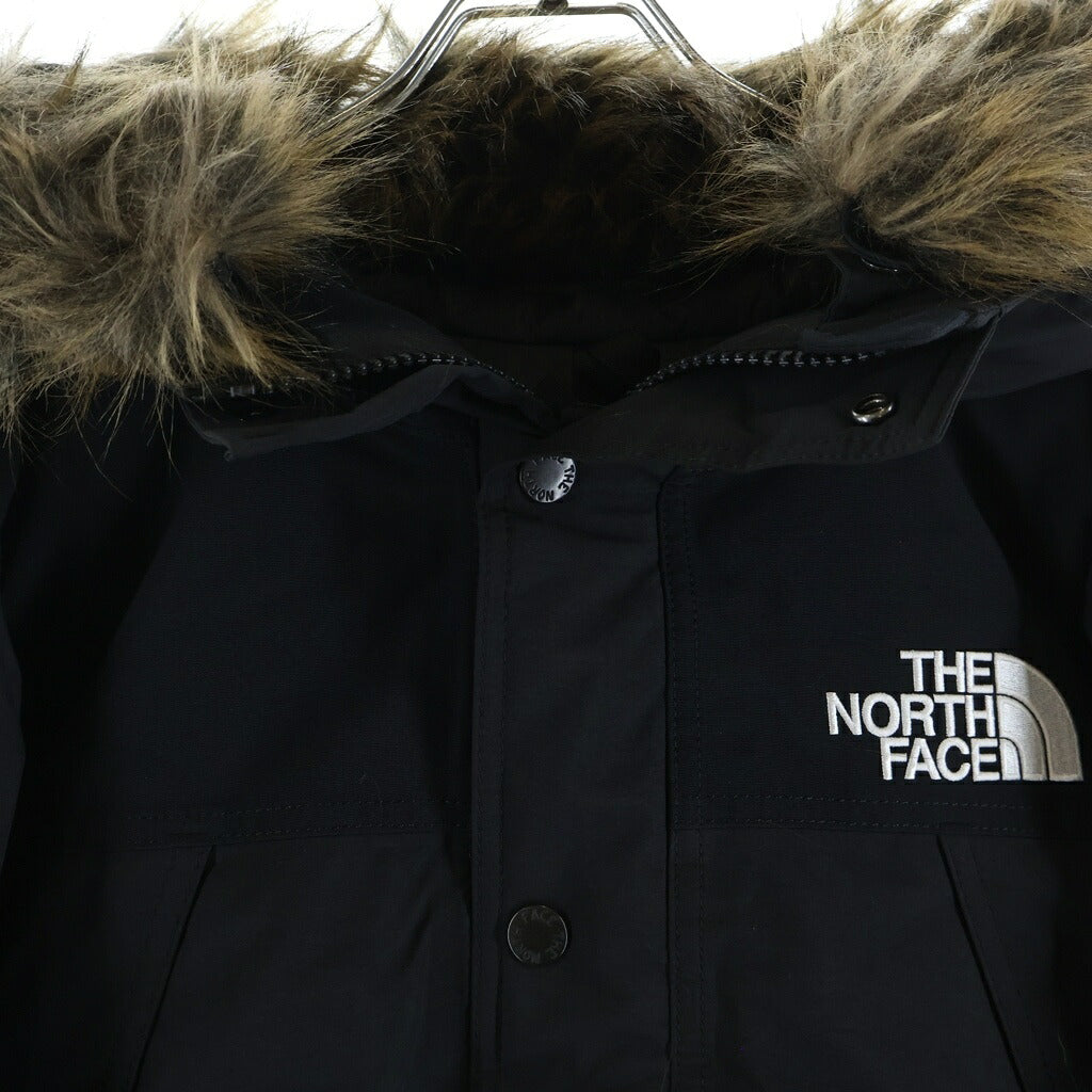 THE NORTH FACE(ザノースフェイス) Mountain Down Coat GORE-TEX ロゴ エンブロイド ジップアップ マウンテン ダウン コート ブラック ND91935