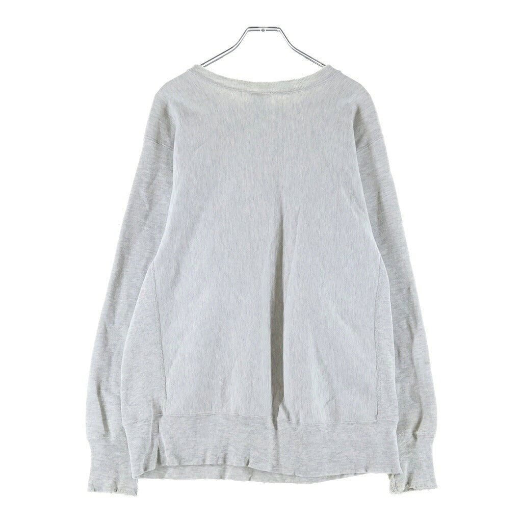 CHAMPION(チャンピオン) REVERSE WEAVE ロゴエンブロイダリー クルーネック スウェットシャツ グレー