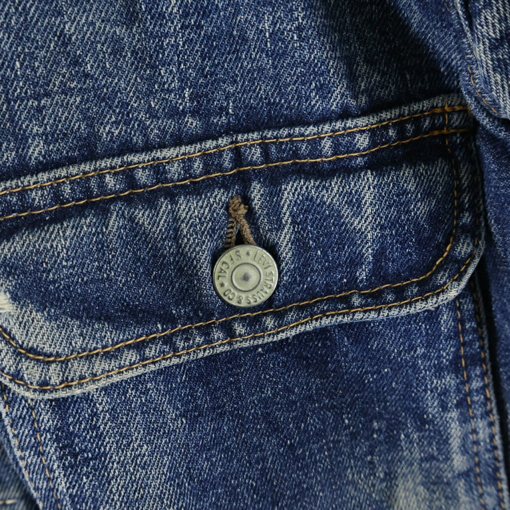 Levi's(リーバイス) 50-60S VINTAGE 517XX ヴィンテージ セカンド ボタン裏刻印なし 裏地ブランケット 両面タブ BIGE デニムトラッカージャケット インディゴ