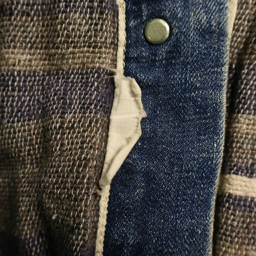 Levi's(リーバイス) 50-60S VINTAGE 517XX ヴィンテージ セカンド ボタン裏刻印なし 裏地ブランケット 両面タブ BIGE デニムトラッカージャケット インディゴ
