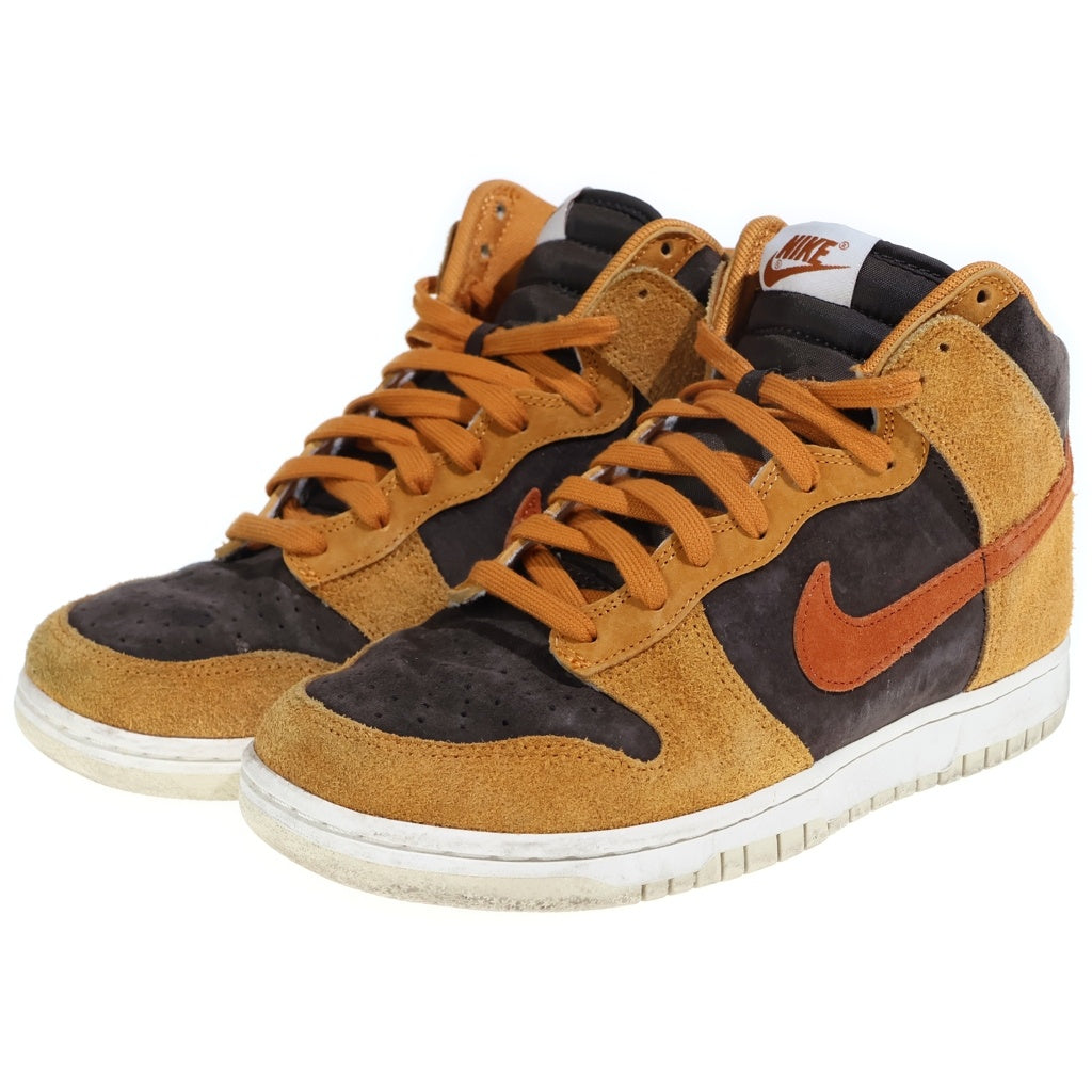 NIKE(ナイキ) DUNK HIGH RETRO PREMIUM DARK CURRY ダンク ハイ ダーク カレー ハイカットスニーカー US8/26cm ブラウン DD1401-200
