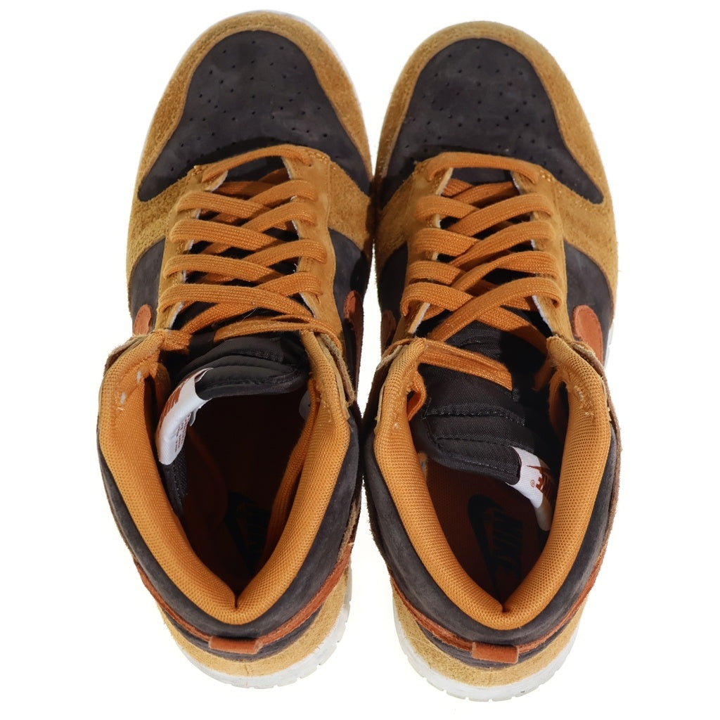NIKE(ナイキ) DUNK HIGH RETRO PREMIUM DARK CURRY ダンク ハイ ダーク カレー ハイカットスニーカー US8/26cm ブラウン DD1401-200