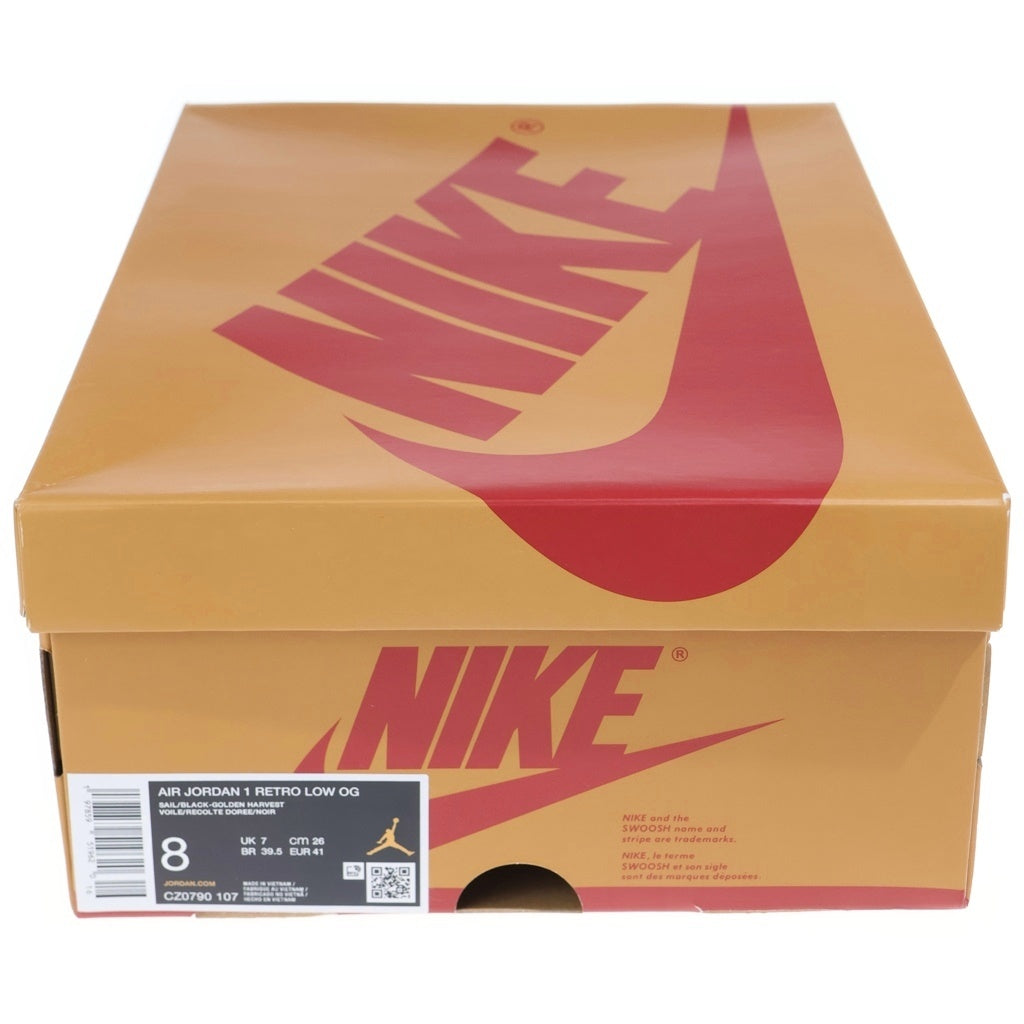 NIKE(ナイキ) AIR JORDAN 1 LOW OG ROOKIE OF THE YEAR SAIL AND GOLDEN HARVEST エア ジョーダン 1 オージー ローカットスニーカー US8/26cm CZ0790-107