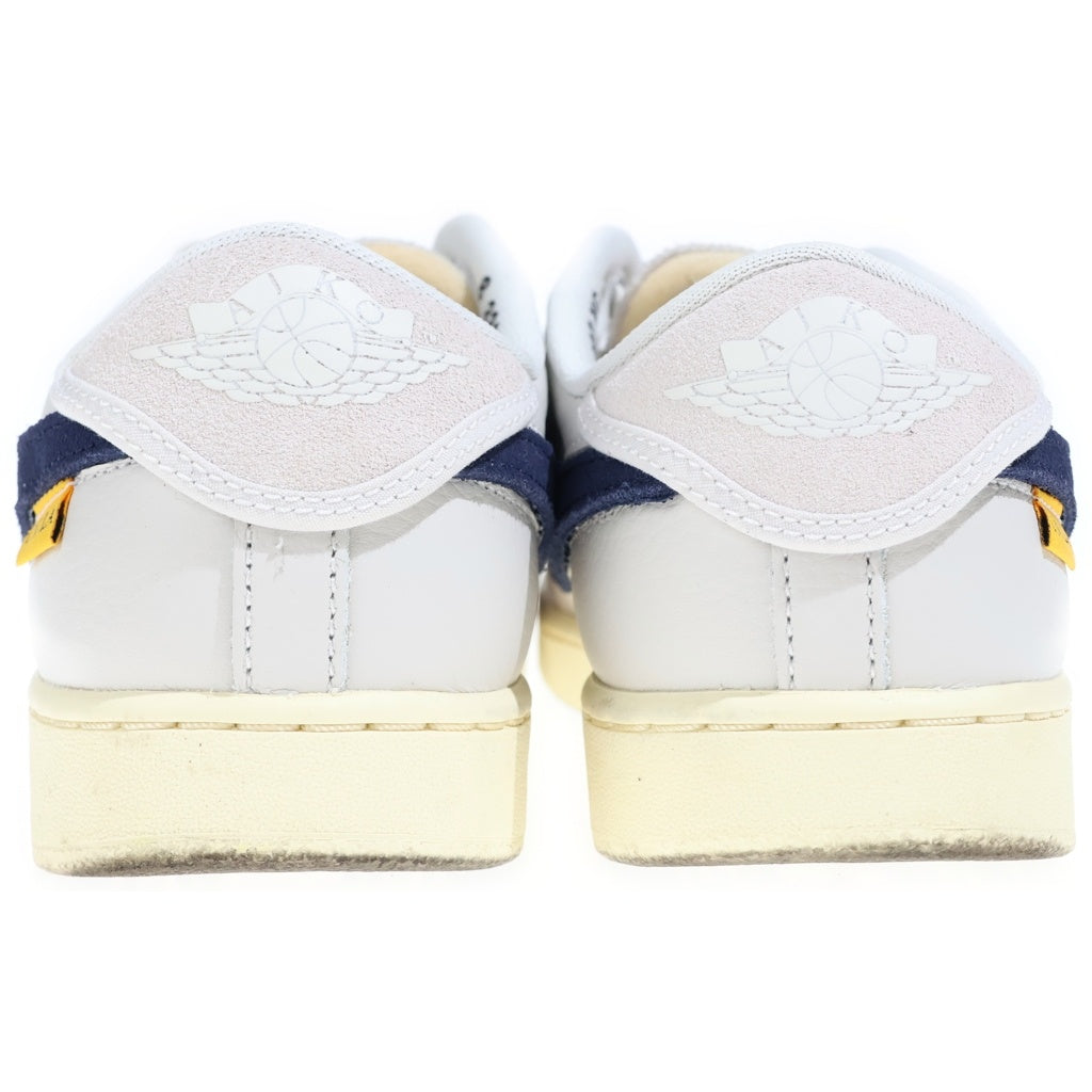 NIKE(ナイキ) ×UNION AIR JORDAN 1 LOW KO SAIL LEATHER ユニオン エアジョーダン1 ローカットスニーカー セイルレザー アイボリー/ネイビー US8/26cm DZ4864-100