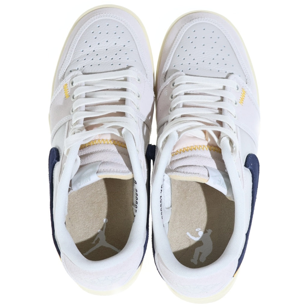 NIKE(ナイキ) ×UNION AIR JORDAN 1 LOW KO SAIL LEATHER ユニオン エアジョーダン1 ローカットスニーカー セイルレザー アイボリー/ネイビー US8/26cm DZ4864-100