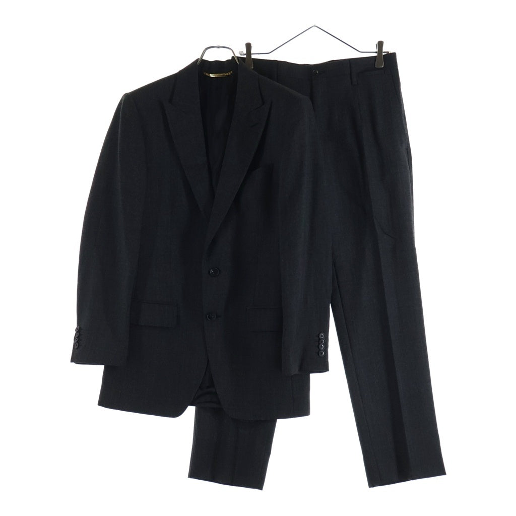DOLCE & GABBANA(ドルチェアンドガッバーナ) ピークドラペル テーラードジャケット スラックスパンツ セットアップスーツ グレー S8031