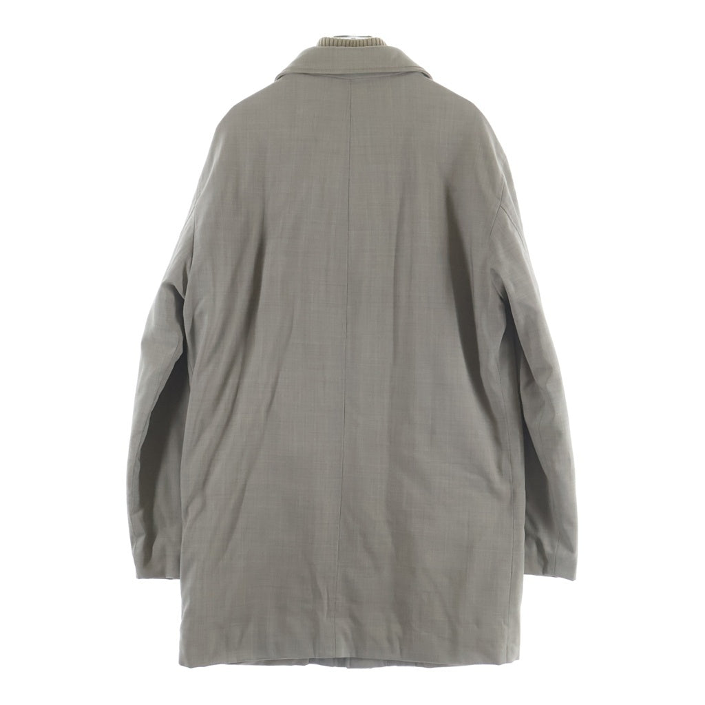 Loro Piana(ロロピアーナ) リブ襟 ジップアップ ステンカラー コート ベージュ