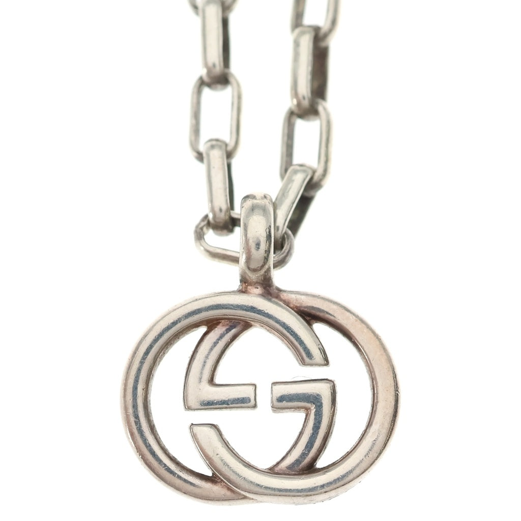 GUCCI(グッチ) インターロッキングG ネックレス ペンダント チェーン シルバー Ag925 レディース