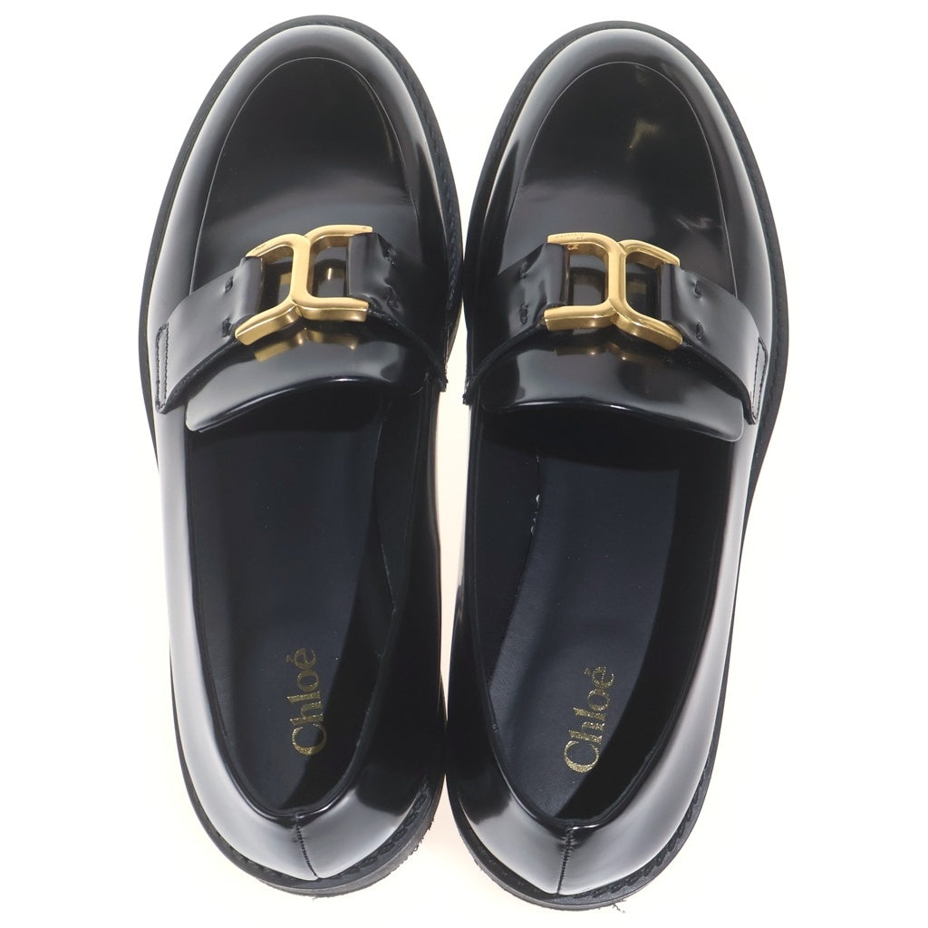 Chloe(クロエ) レザーローファー ブラック #39 レディース
