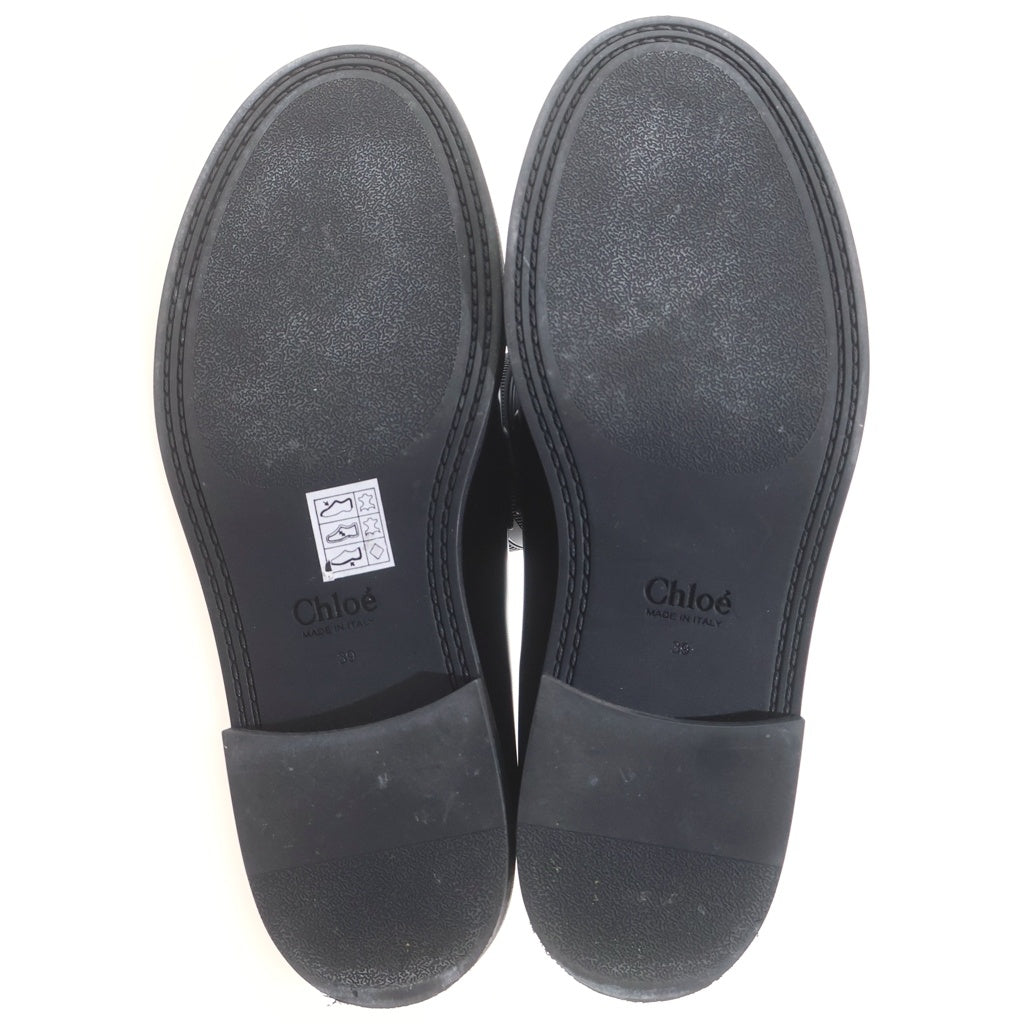 Chloe(クロエ) レザーローファー ブラック #39 レディース