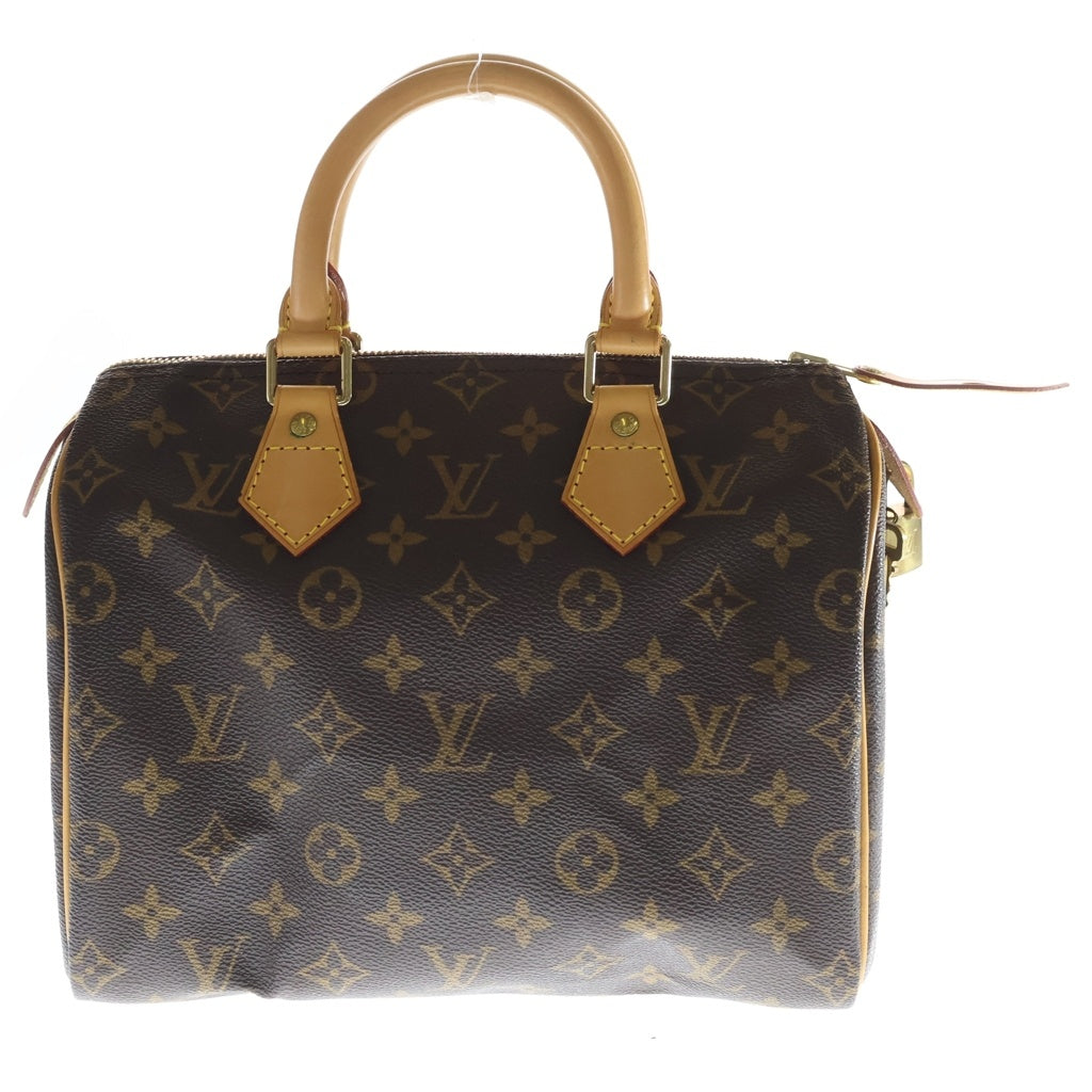 LOUIS VUITTON(ルイヴィトン) モノグラム スピーディ25 ブラウン PVCレザー ハンドバッグ ミニボストンバッグ M41528 レディース
