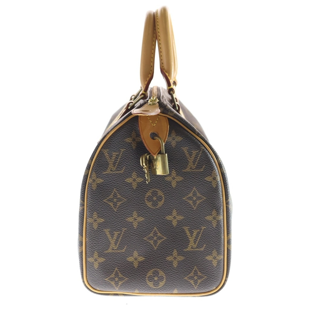 LOUIS VUITTON(ルイヴィトン) モノグラム スピーディ25 ブラウン PVCレザー ハンドバッグ ミニボストンバッグ M41528 レディース