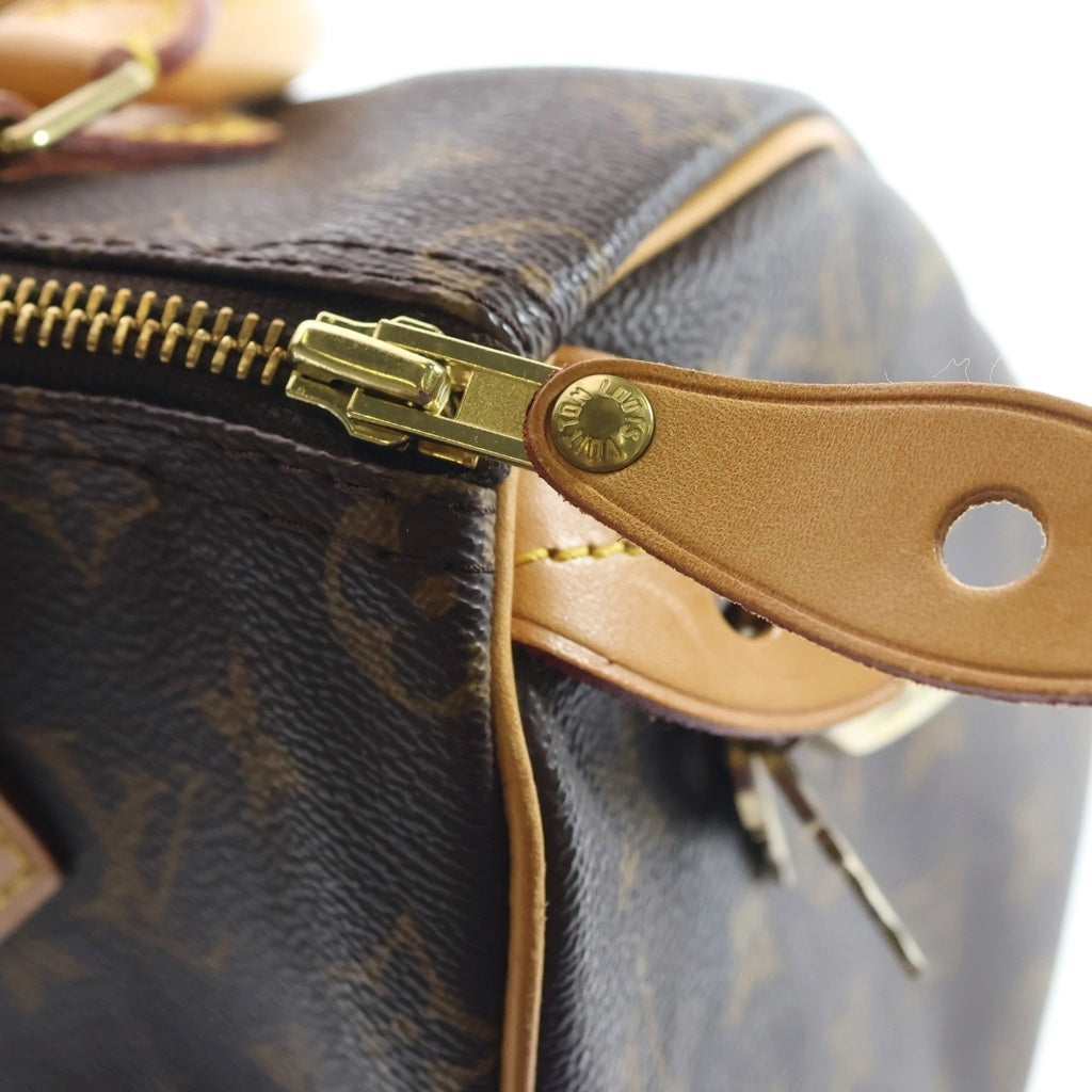 LOUIS VUITTON(ルイヴィトン) モノグラム スピーディ25 ブラウン PVCレザー ハンドバッグ ミニボストンバッグ M41528 レディース