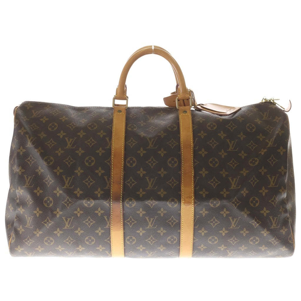 LOUIS VUITTON(ルイヴィトン) モノグラム キーポル55 バンドリエール ボストンバック PVC/レザー ブラウン M41414 レディース