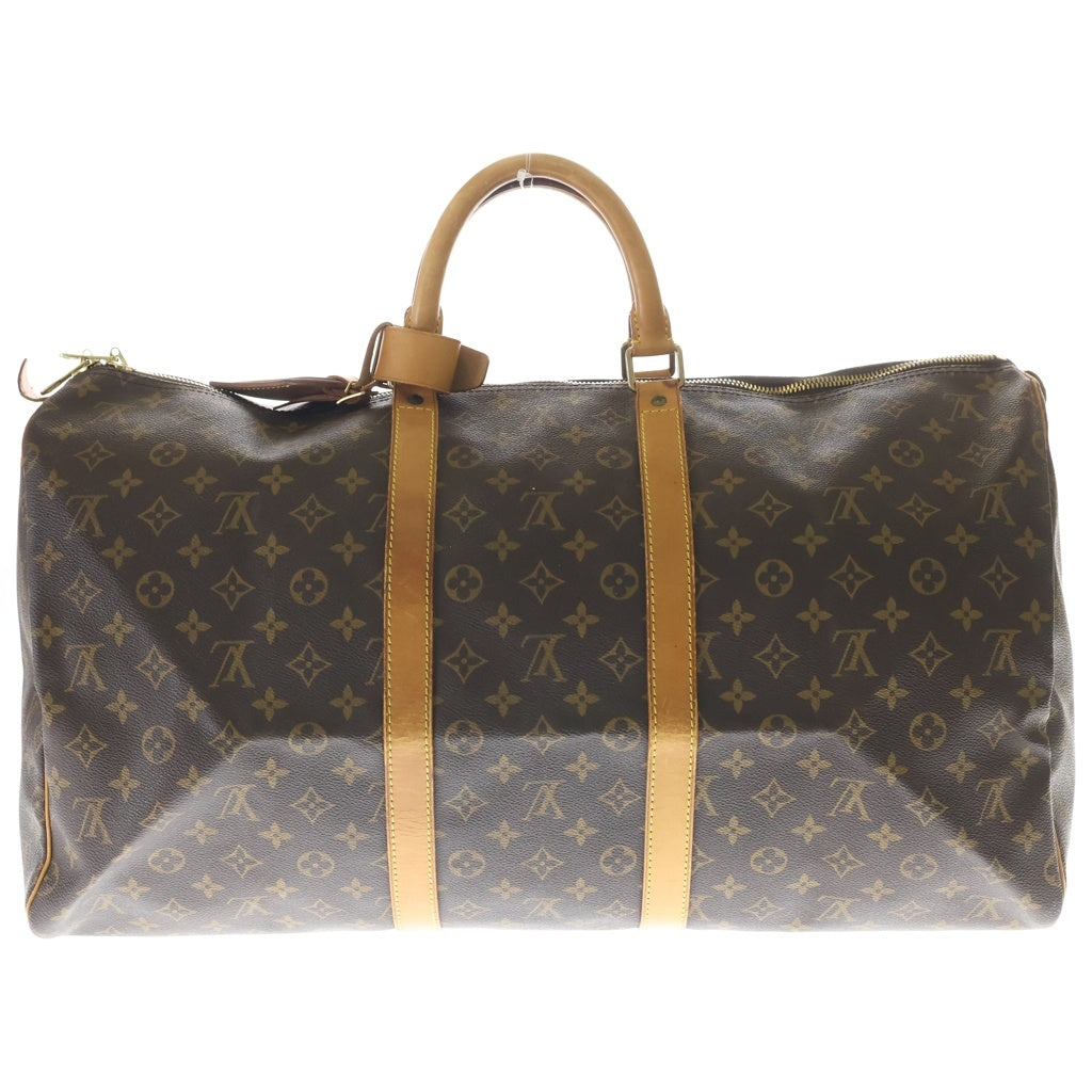 LOUIS VUITTON(ルイヴィトン) モノグラム キーポル55 バンドリエール ボストンバック PVC/レザー ブラウン M41414 レディース