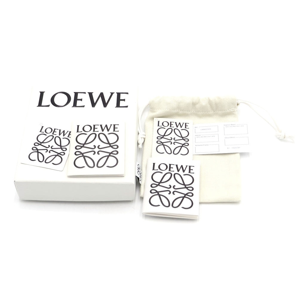 LOEWE(ロエベ) リピート アナグラム プレーン カードケース 名刺入れ ブラック レザー