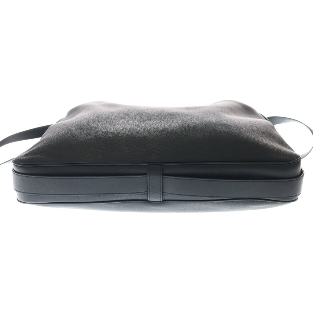 CELINE(セリーヌ) ラージ ストラップ ロミー レザー 2WAY ショルダーバッグ シルバー金具 ブラック レディース