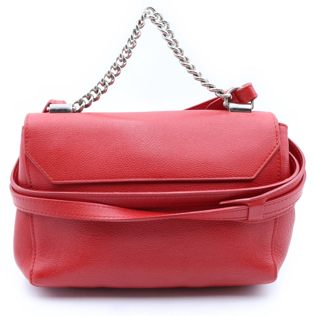 LOUIS VUITTON(ルイヴィトン) ロックミー2BB ルビー チェーンショルダーバッグ ミニバッグ レッド レザー M51202 シルバー金具 レディース