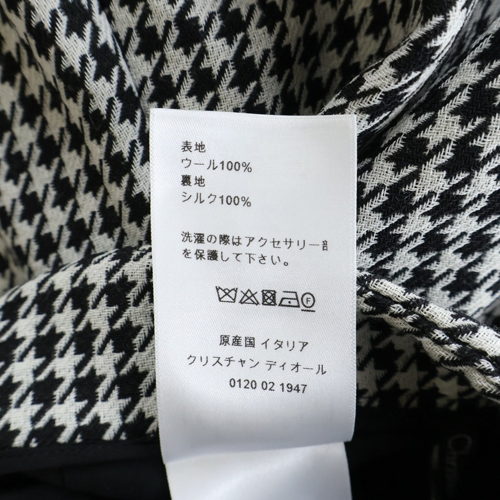 Christian Dior(クリスチャンディオール) ハウンドトゥース 千鳥格子ショートパンツ ブラック/ホワイト レディース 351P45A1423
