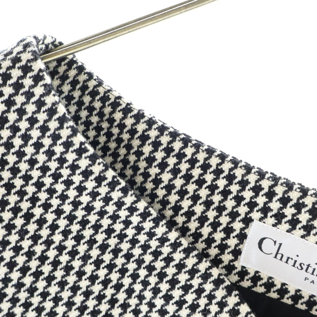 Christian Dior(クリスチャンディオール) 21SS ハウンドトゥース 千鳥格子 ワンピース ホワイト/ブラック レディース 111D10A1140
