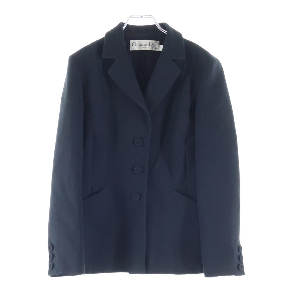 Christian Dior(クリスチャンディオール) Montaigne 30 モンテーニュ ウール/シルク バージャケット レディース ブラック 841V01A1166