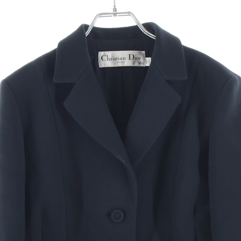 Christian Dior(クリスチャンディオール) Montaigne 30 モンテーニュ ウール/シルク バージャケット レディース ブラック 841V01A1166