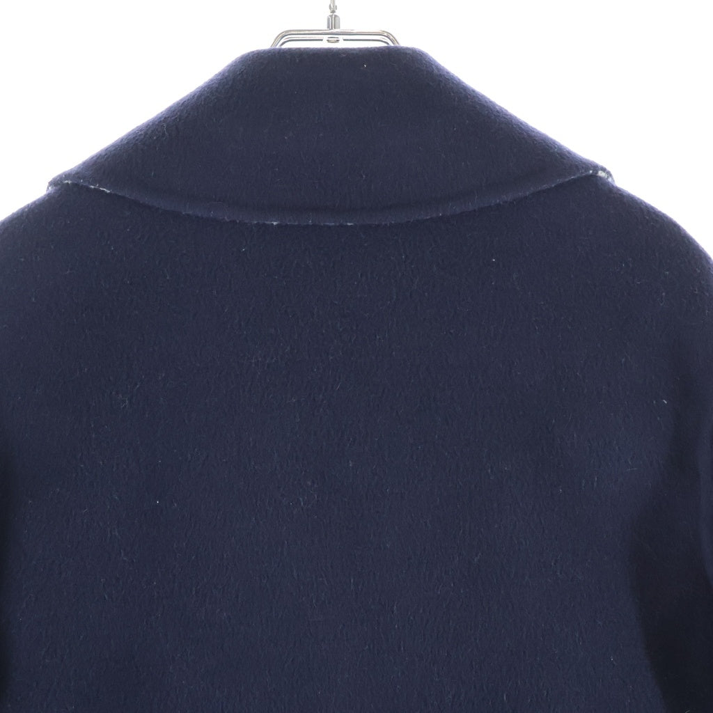 Christian Dior(クリスチャンディオール) バージンウール オブリーク リバーシブル ロングコート ネイビー レディース 110M36A1375
