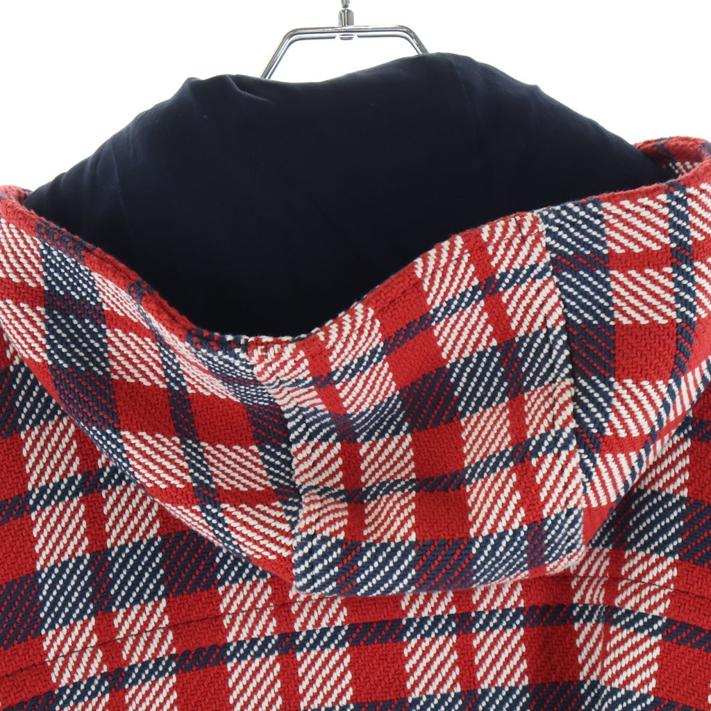 Christian Dior(クリスチャンディオール) 21AW チェック柄 フーデッドブルゾン ジップアップ レディース レッド 151C36A3420