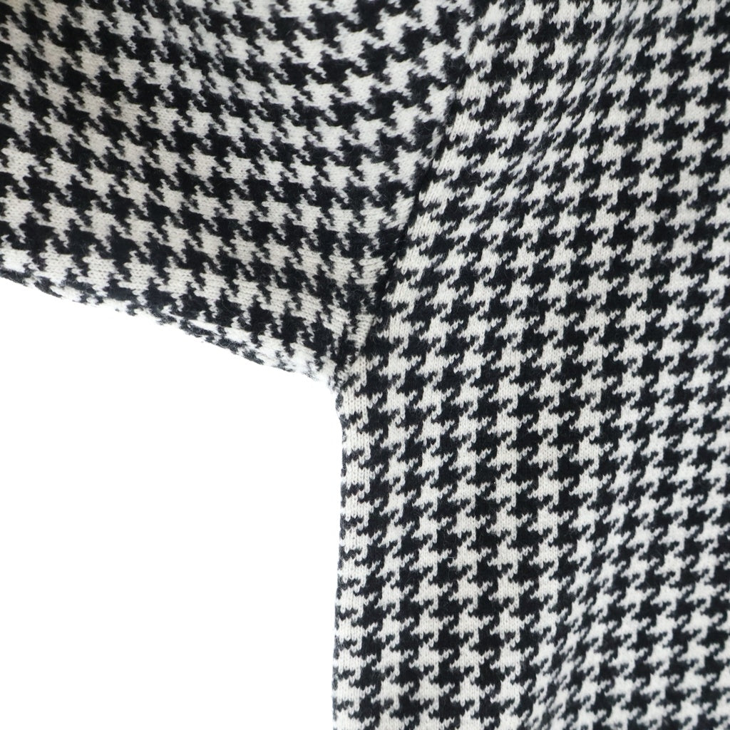 Christian Dior(クリスチャンディオール) 20AW ハウンドトゥース カシミヤニットセーター 千鳥格子柄 ホワイト/ブラック レディース 014S55AM035