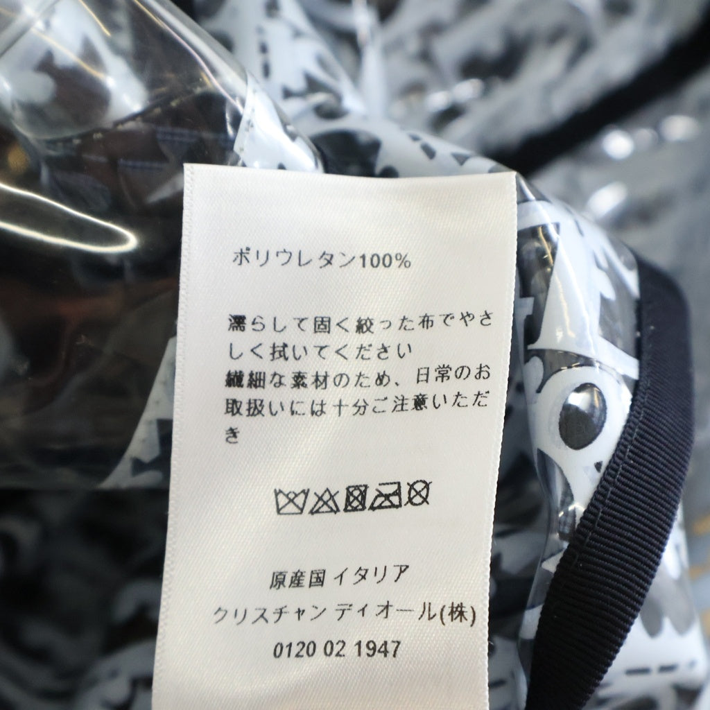 Christian Dior(クリスチャンディオール) オブリーク 総柄 PVC ビニール レインコート クリア/ネイビー 147M39A2116 レディース