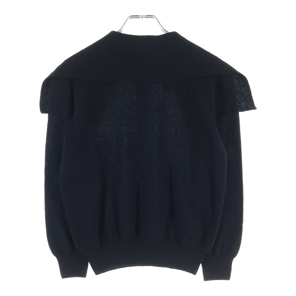 Christian Dior(クリスチャンディオール) CDロゴ パールボタン ニットトップス カシミヤ ブラック 354S48AM053 レディース