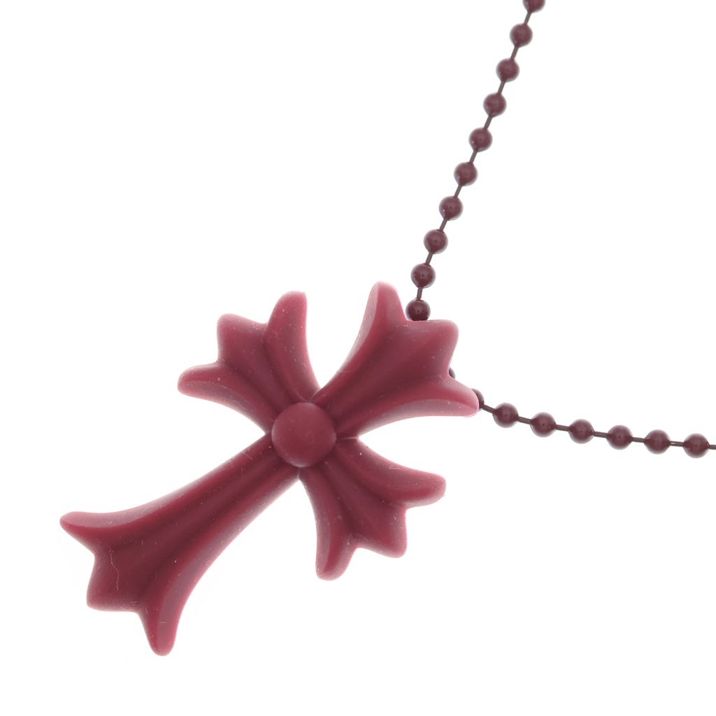 CHROME HEARTS(クロムハーツ) RUBBER CH CRS SML ラバースモールCHクロス ネックレス ボルドー