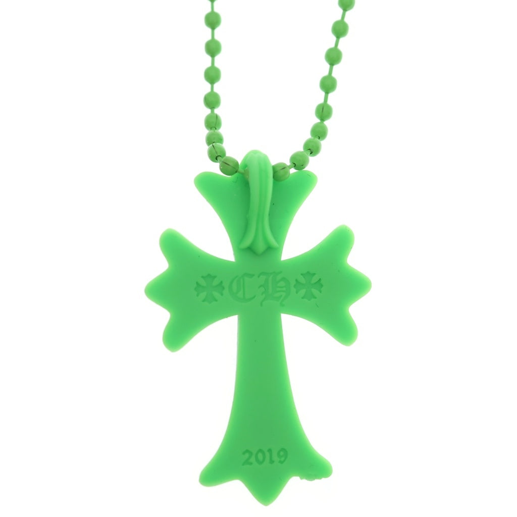 CHROME HEARTS(クロムハーツ) RUBBER CH CRS SML ラバースモールCHクロス ネックレス ライトグリーン