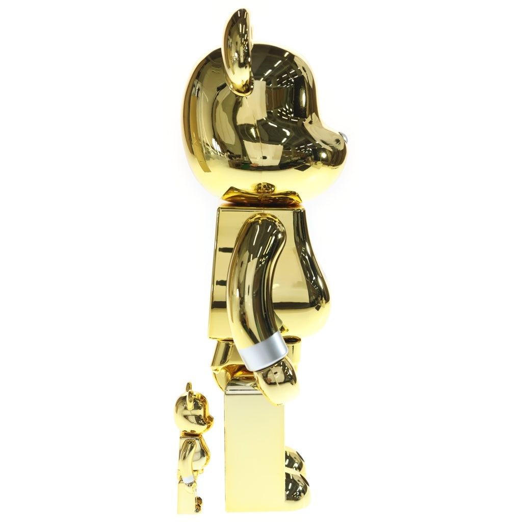 MEDICOM TOY(メディコムトイ) ×MASTERMIND JAPAN BE@RBRICK GOLD 100%&400% マスターマインド ジャパン ベアブリック 2体セット フィギュア 2021モデル ゴールド