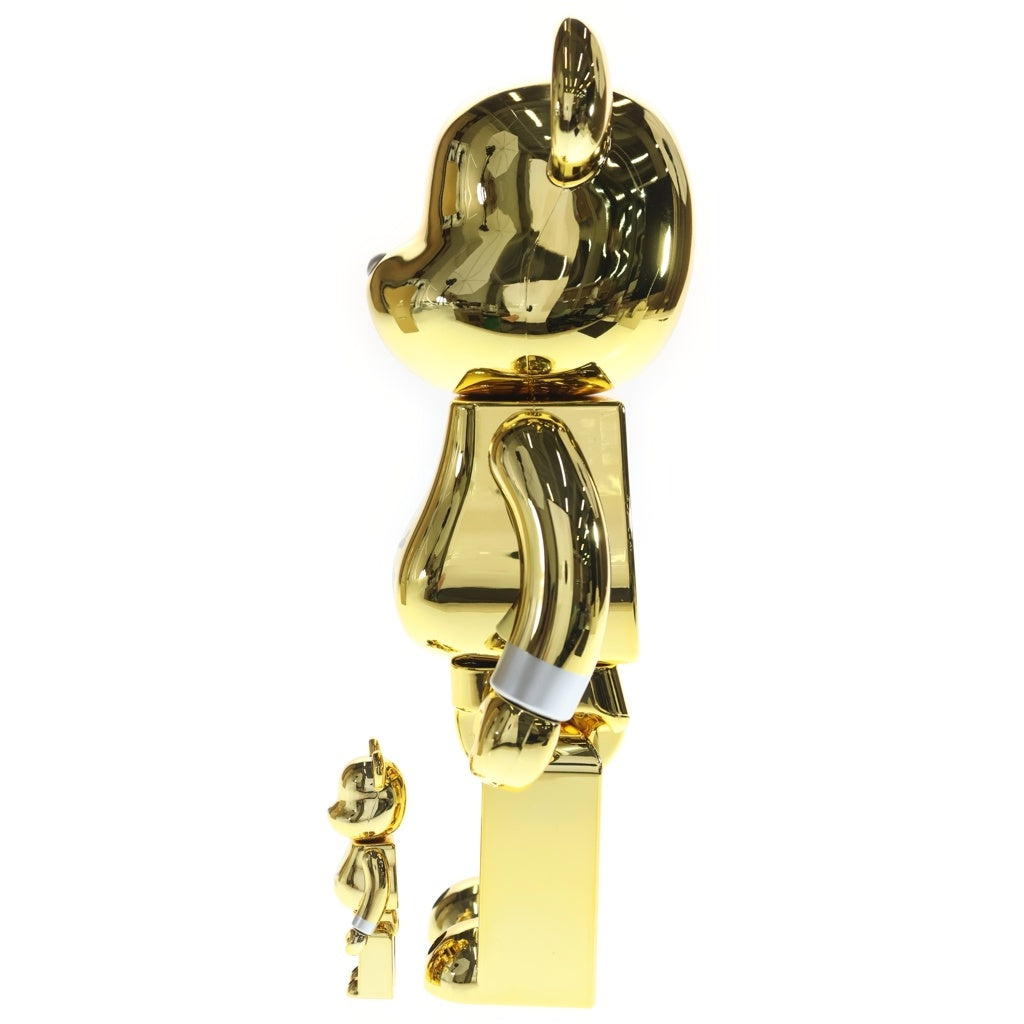 MEDICOM TOY(メディコムトイ) ×MASTERMIND JAPAN BE@RBRICK GOLD 100%&400% マスターマインド ジャパン ベアブリック 2体セット フィギュア 2021モデル ゴールド