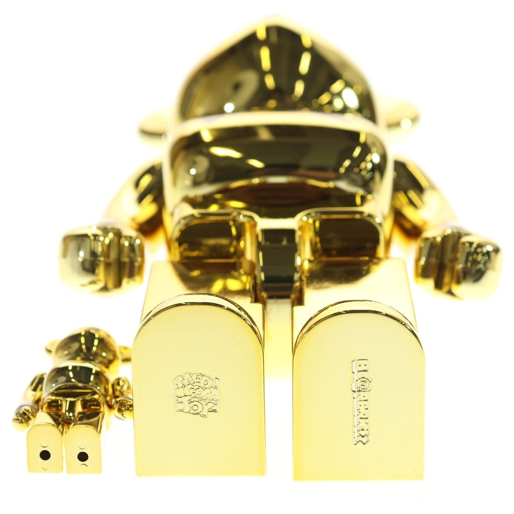 MEDICOM TOY(メディコムトイ) ×MASTERMIND JAPAN BE@RBRICK GOLD 100%&400% マスターマインド ジャパン ベアブリック 2体セット フィギュア 2021モデル ゴールド
