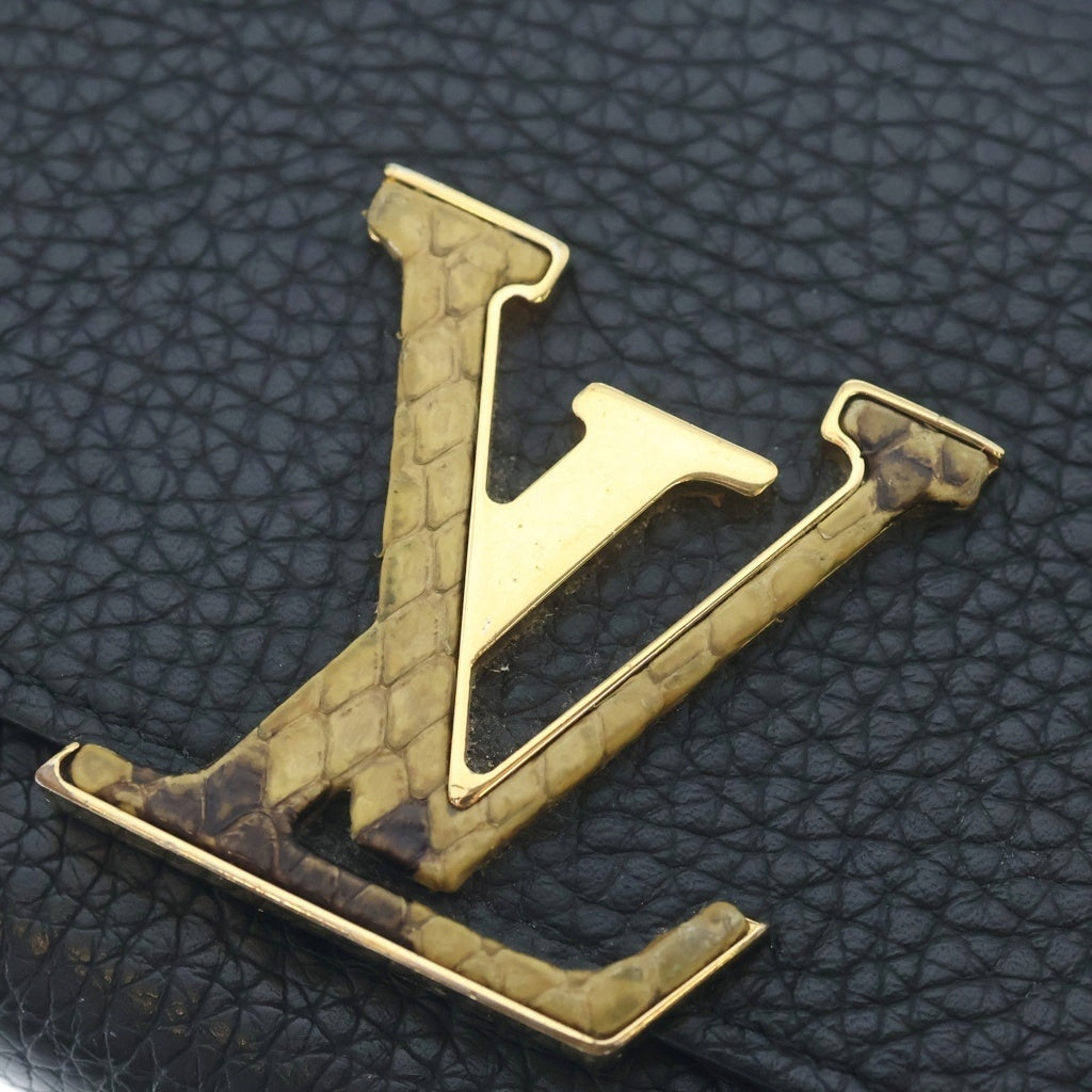 LOUIS VUITTON(ルイヴィトン) ポルト フォイユ カプシーヌ トリヨンレザー ロングウォレット ブラック M61248
