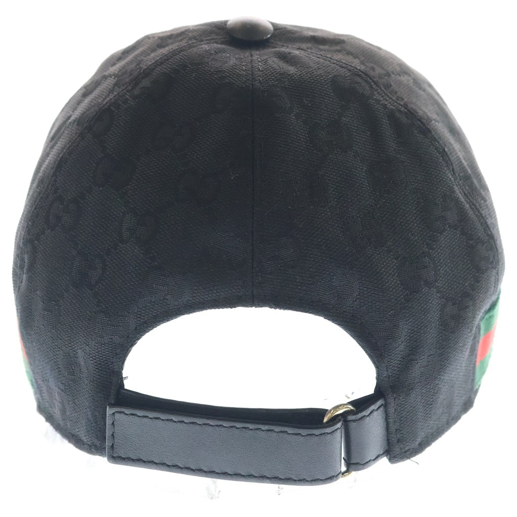 GUCCI(グッチ) GGキャンパス ベースボールキャップ 帽子 ブラック 200035 KQWB6