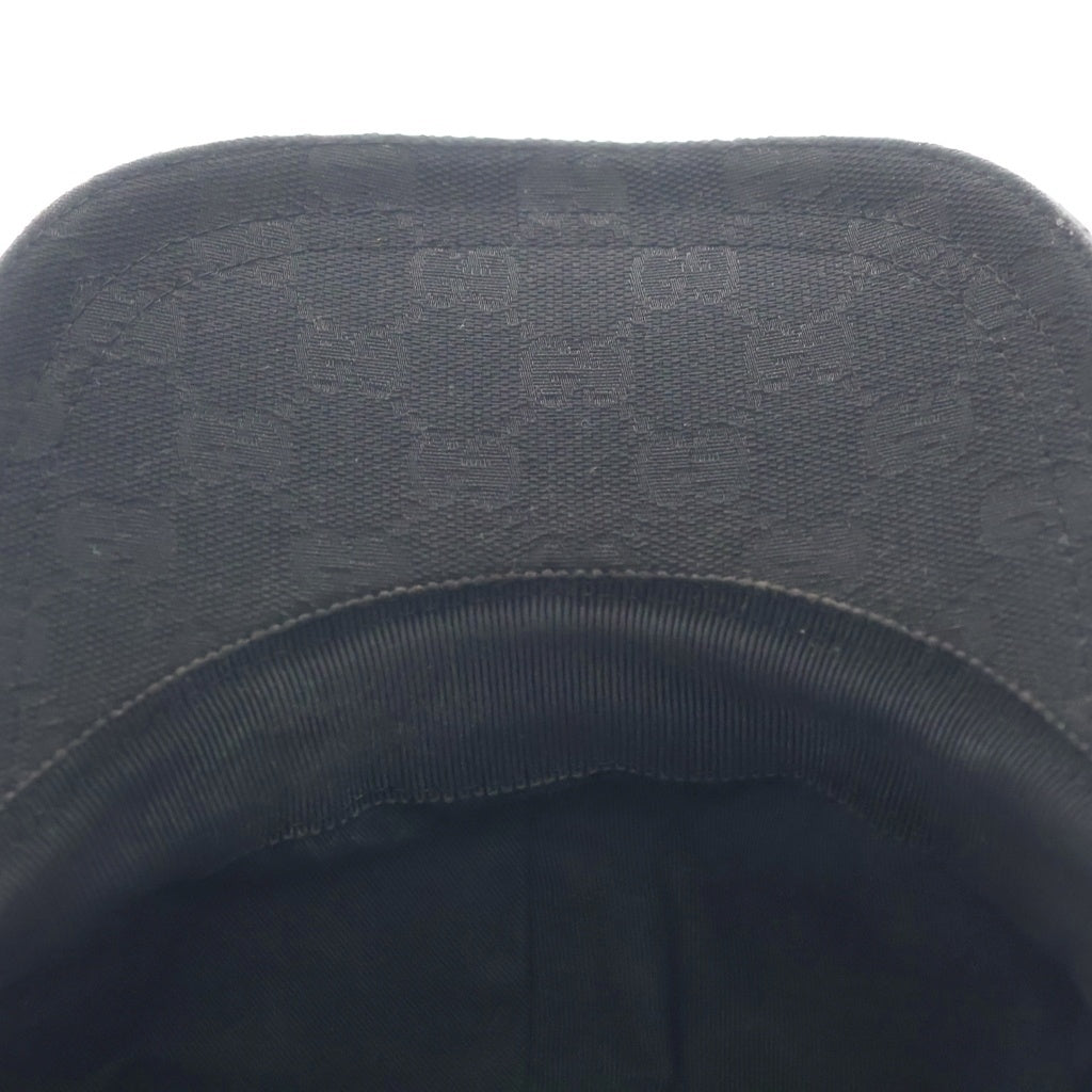 GUCCI(グッチ) GGキャンパス ベースボールキャップ 帽子 ブラック 200035 KQWB6