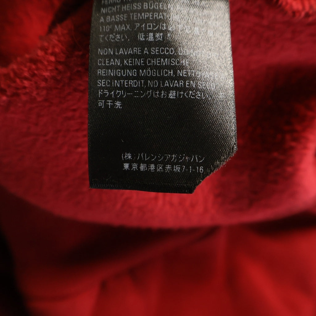 BALENCIAGA(バレンシアガ) 18AW BBロゴプリント オーバーサイズ スウェットプルオーバーパーカー ワインレッド 556111 TDV04