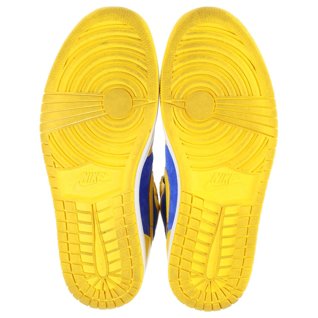 NIKE(ナイキ) AIR JORDAN 1 RETRO HIGH OG LANEY エアジョーダン1 レイニー ハイカットスニーカー ブルー/イエロー US9/27cm 555088-707
