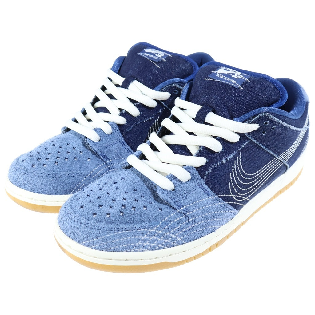 NIKE SB(ナイキエスビー) DUNK LOW PRM SASHIKO CV0316-400 ダンク 刺子 ローカットスニーカー ネイビー US10/28cm