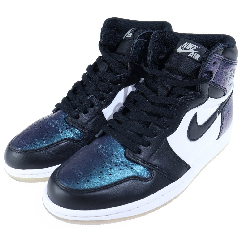 NIKE(ナイキ) AIR JORDAN 1 RETRO HIGH OG ALLSTER 2017 CHAMELEON エアジョーダン1 カメレオン ハイカットスニーカー メタリックブルー/ホワイト US10/28cm 907958-015