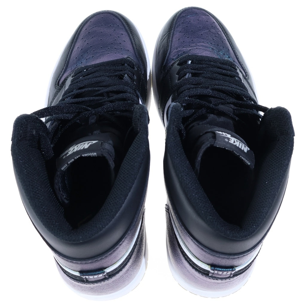 NIKE(ナイキ) AIR JORDAN 1 RETRO HIGH OG ALLSTER 2017 CHAMELEON エアジョーダン1 カメレオン ハイカットスニーカー メタリックブルー/ホワイト US10/28cm 907958-015