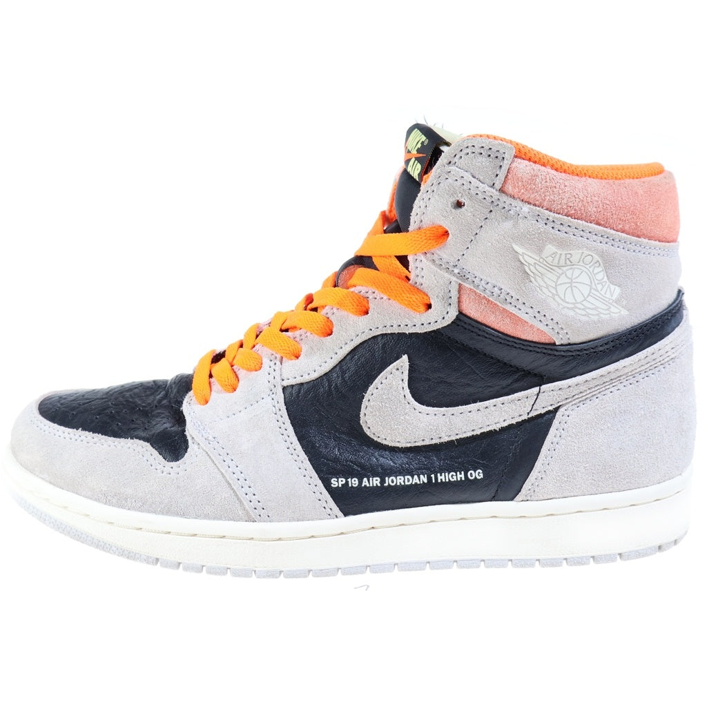 NIKE(ナイキ) AIR JORDAN 1 HIGH OG HYPER CRIMSON 555088-018 エアジョーダン1 ハイパークリムゾン ハイカットスニーカー グレー/ブラック US10/28cm