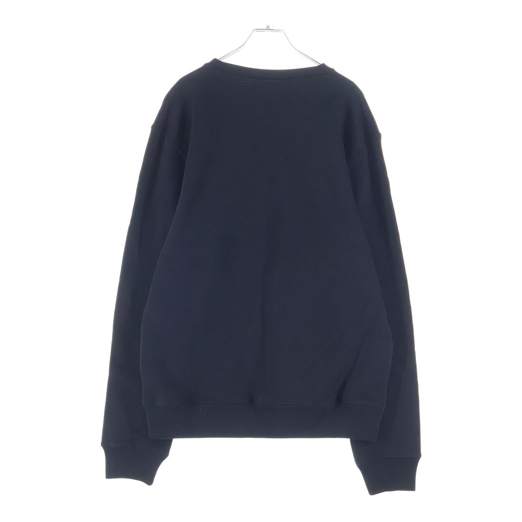 LOEWE(ロエベ) 刺繍ロゴ レギュラーフィット スウェットクルーネックシャツ トレーナー ブラック H526Y24J26