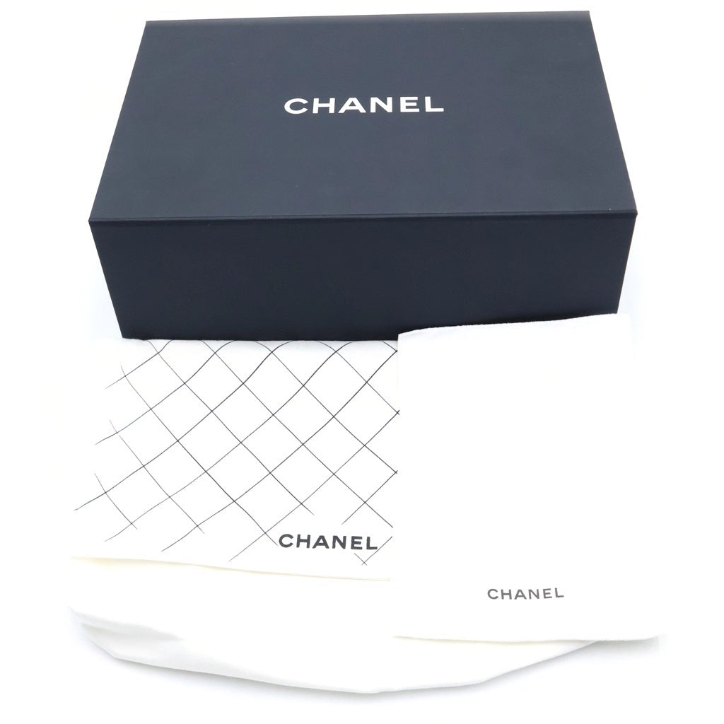CHANEL(シャネル) マトラッセ23 ダブルフラップ ダブルチェーン ショルダーバッグ ブラック キャビアスキン ランダムプレート ゴールド金具 A01113 レディース