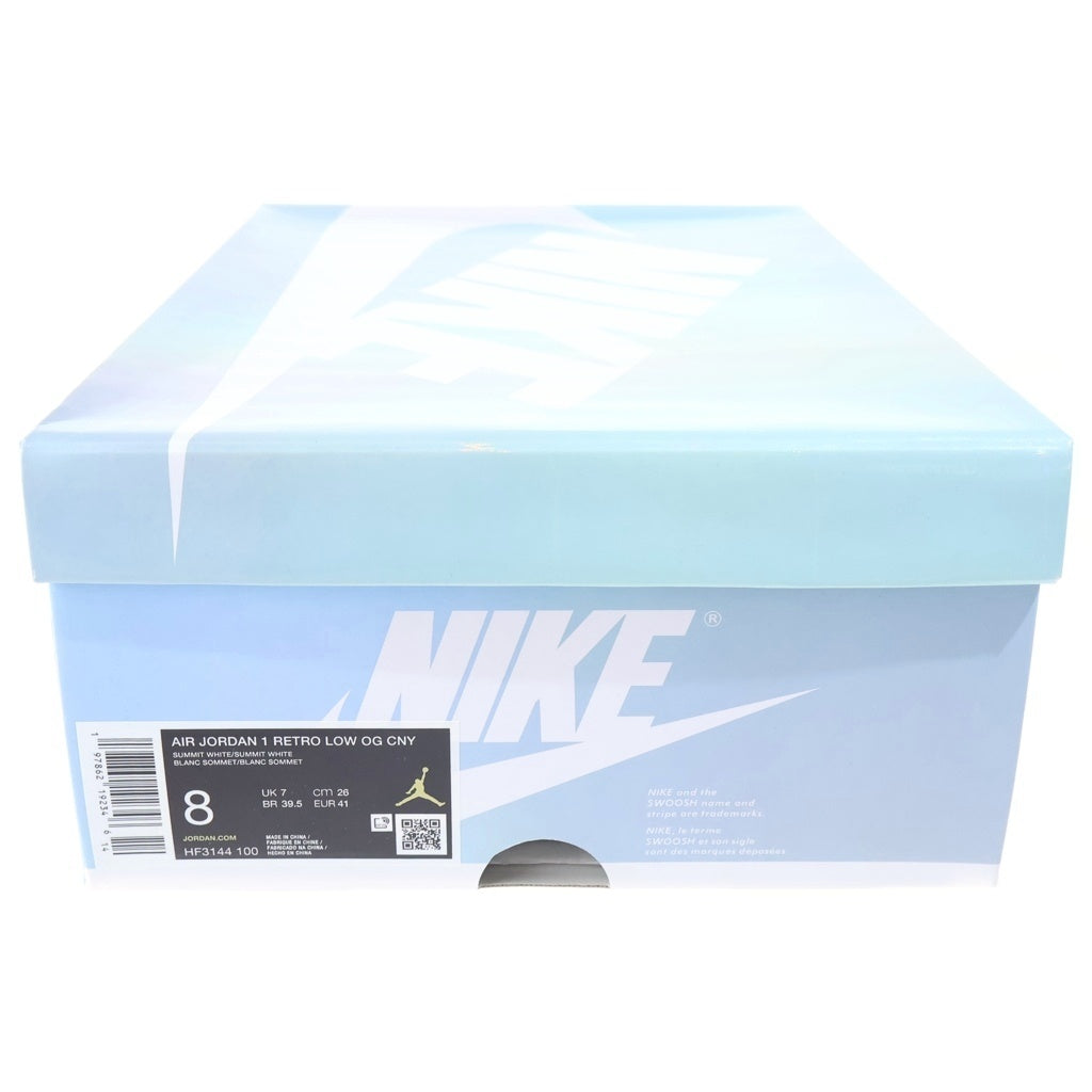 NIKE(ナイキ) AIR JORDAN 1 RETRO LOW OG LUNAR NEW YEAR エアジョーダン1 ルナニューイヤー ローカットスニーカー ホワイト/グレー US8/26cm HF3144-100